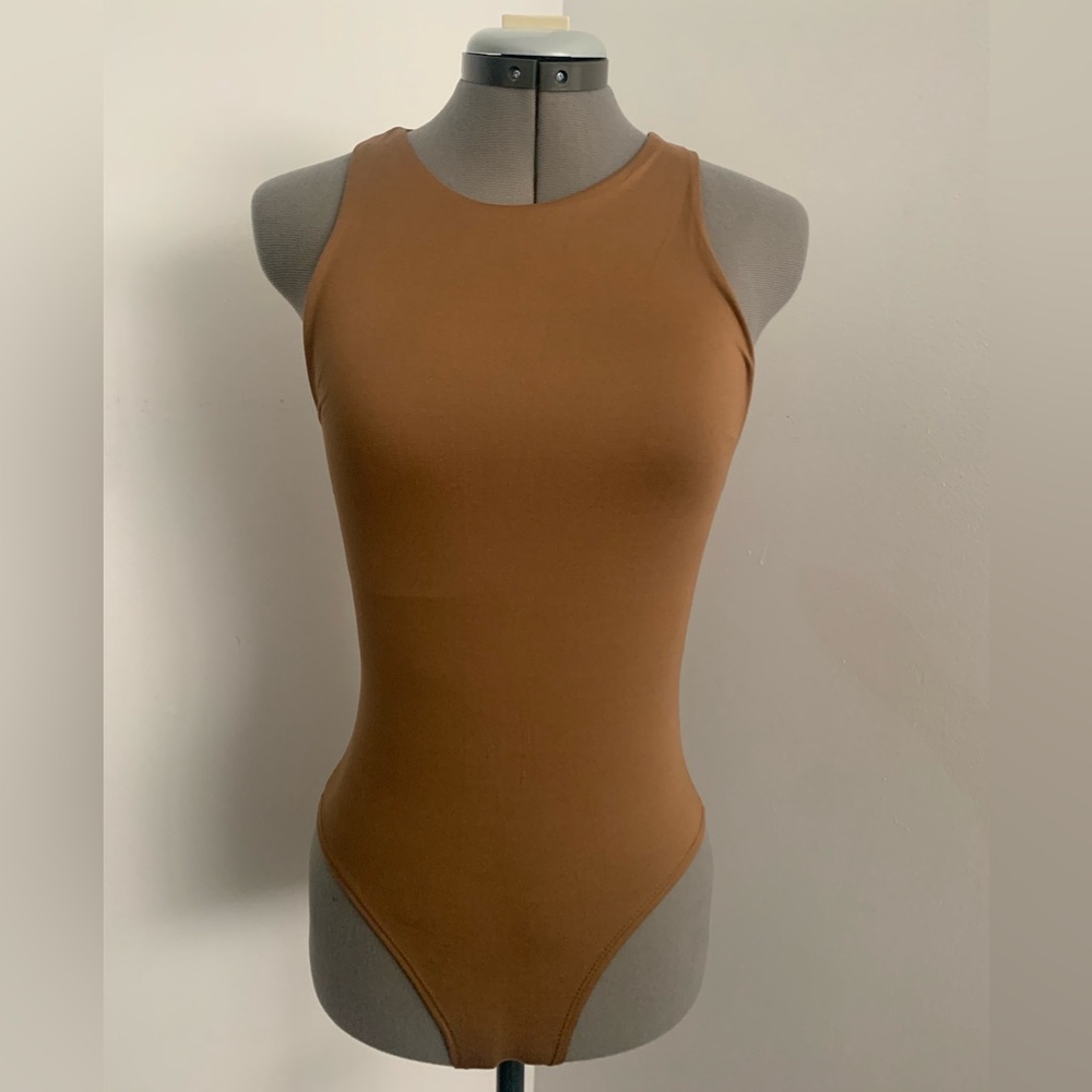 Brown tank body suit